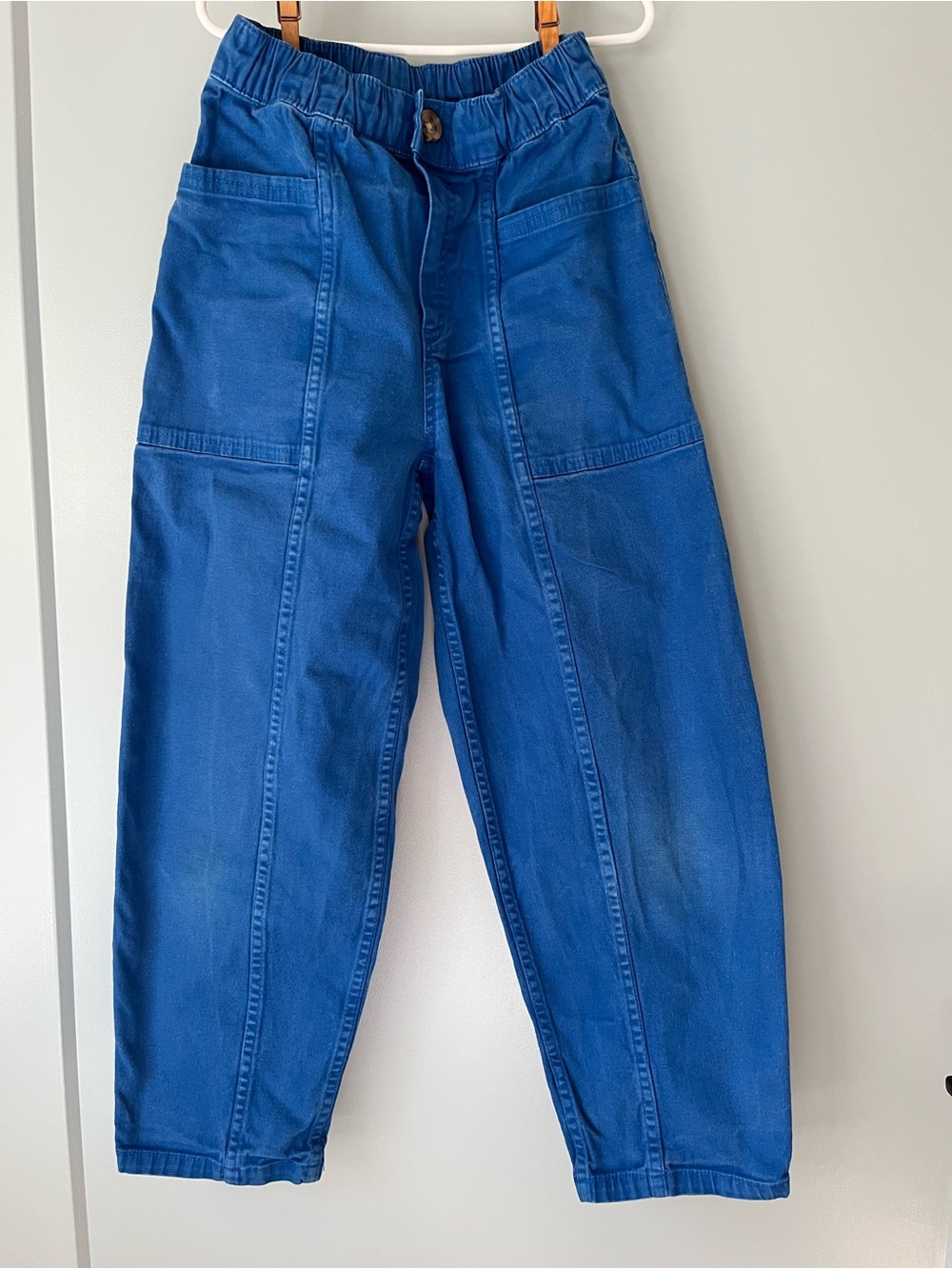 Hanna Andersson Barrel Leg Pull-on Canvas Pants